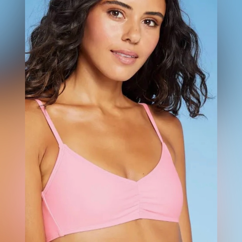 Xhilaration Women's Pink Bralette Bikini Swimsuit Top - New Women | Color: Pink
